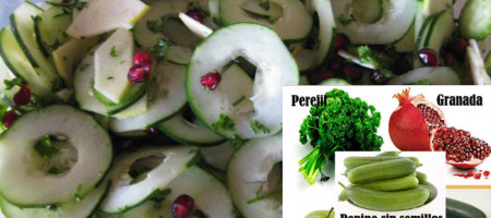 Ensalada de Pepino y Frutas | Recetas Con Ensaladas